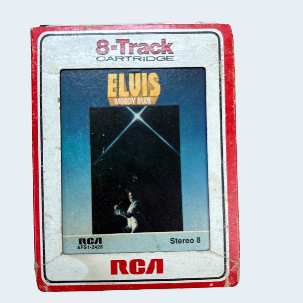 Elvis Presley Moody Blue 8‑Track Tape RCA Stereo Vintage Unchained Melody